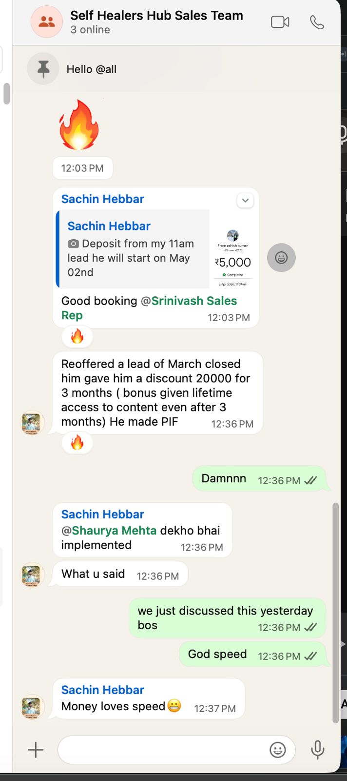 Client conversation 104