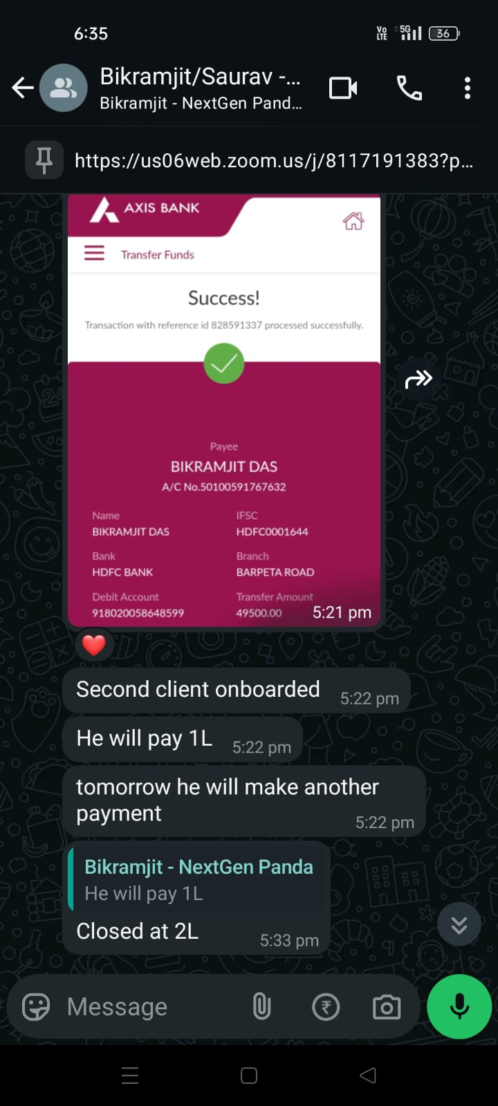 Client conversation 12