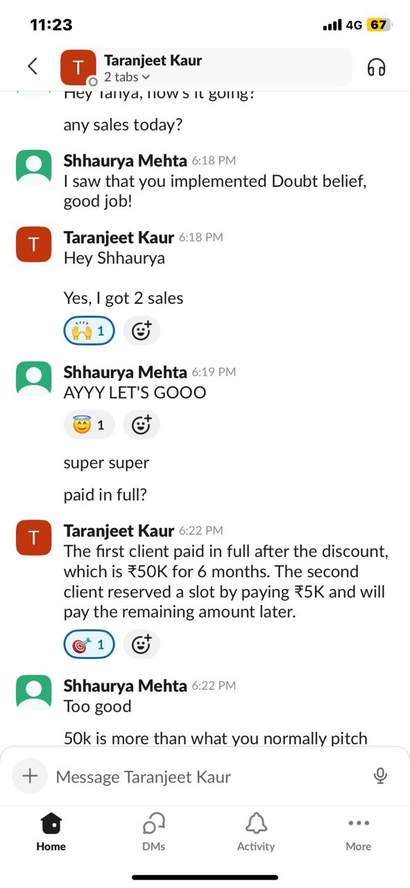 Client conversation 17