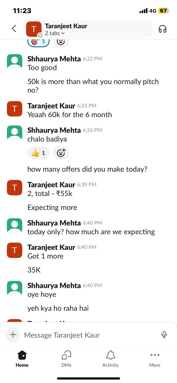 Client conversation 18