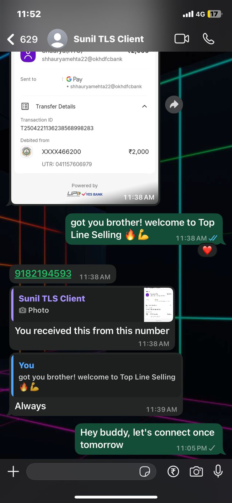 Client conversation 25
