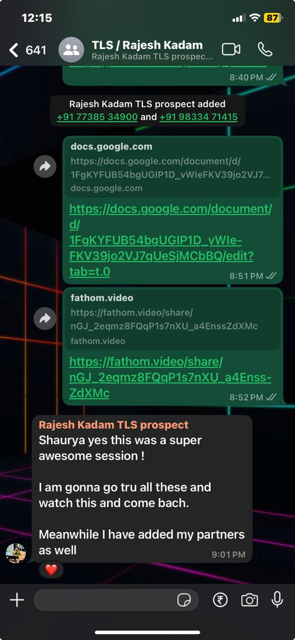 Client conversation 33