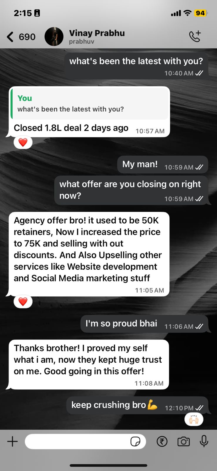 Client conversation 58