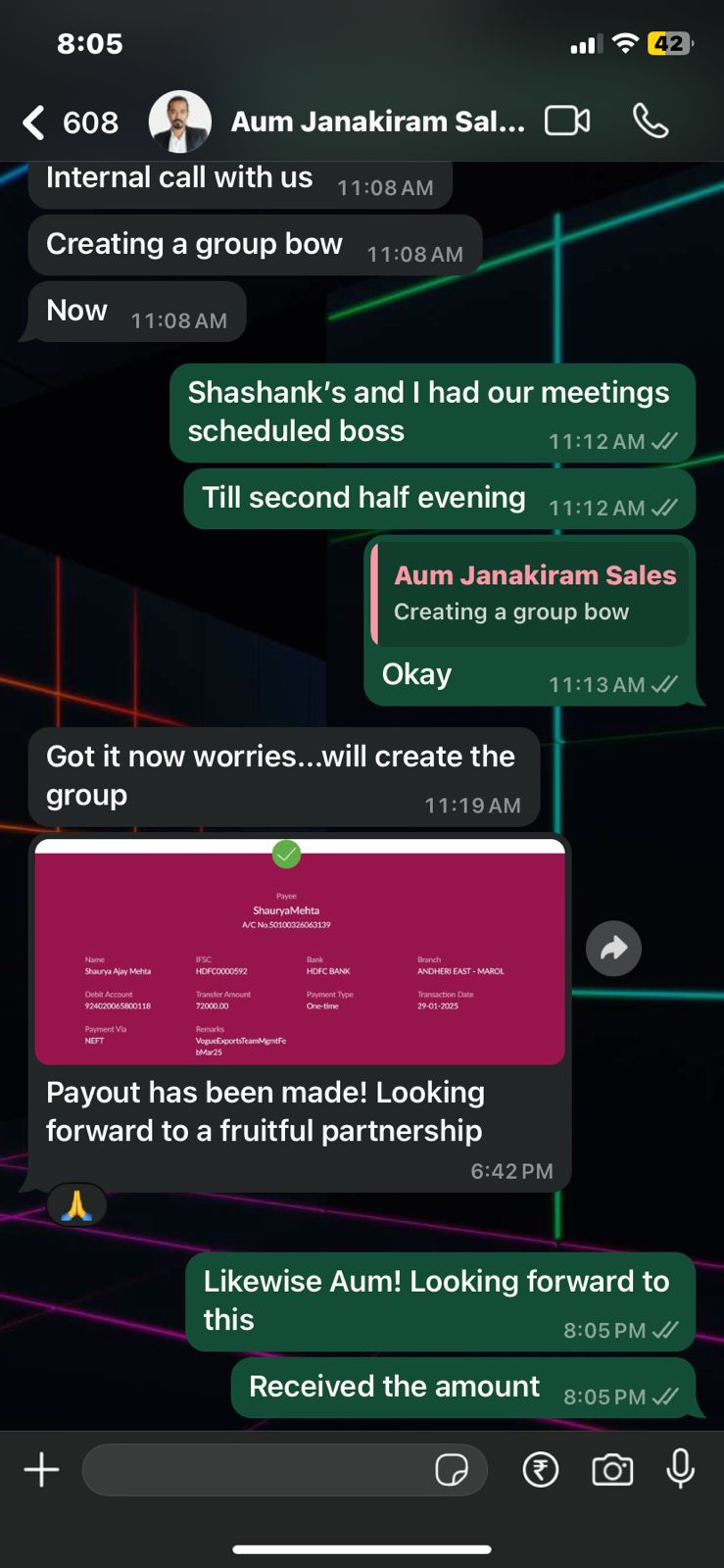 Client conversation 6