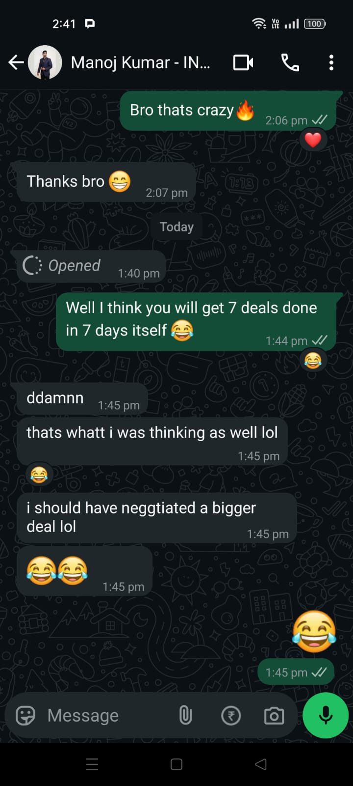 Client conversation 66
