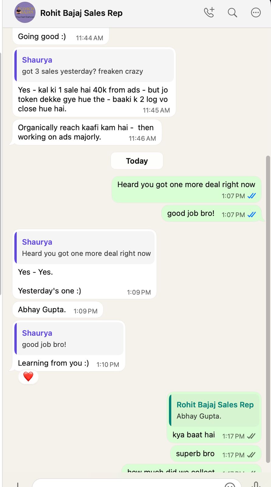 Client conversation 82